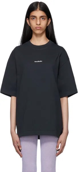 Черная футболка из органического хлопка Acne Studios