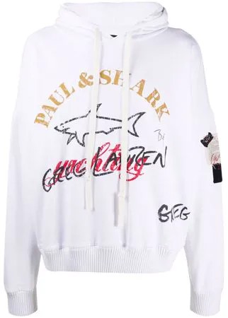Greg Lauren X Paul & Shark толстовка с капюшоном и логотипом