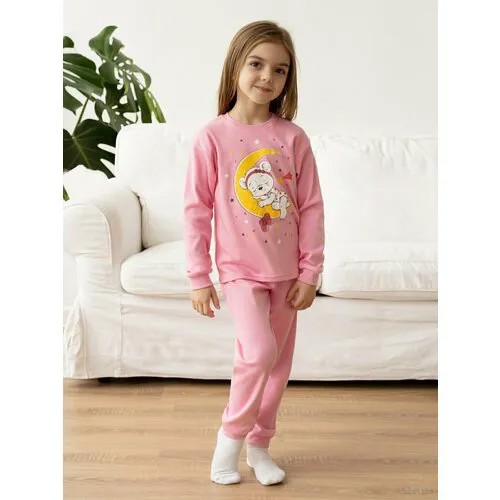 Пижама  Утенок, размер 86, розовый
