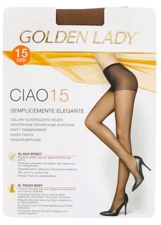 Колготки Golden Lady Ciao 15 den, размер 4-L, daino (бежевый)