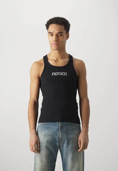 Топ Mens Heritage Logo Vest Fiorucci, черный