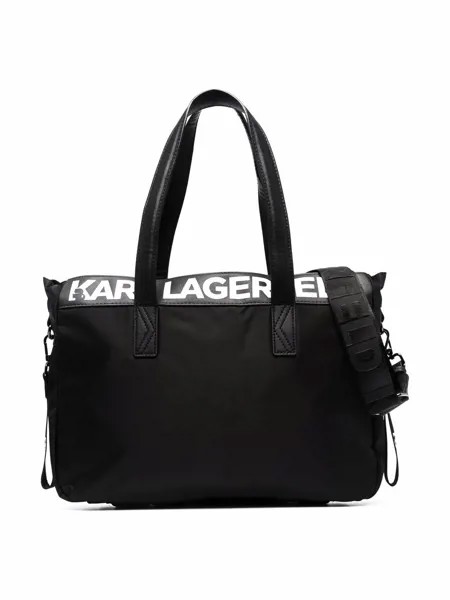 Karl Lagerfeld Kids пеленальная сумка с логотипом
