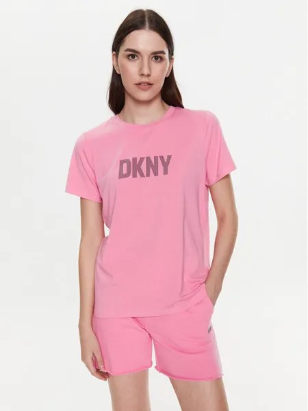 Футболка классического кроя Dkny Sport, розовый