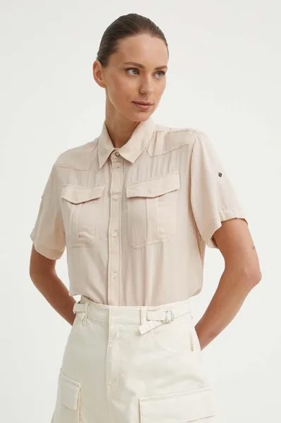 Рубашка G-Star Raw, бежевый
