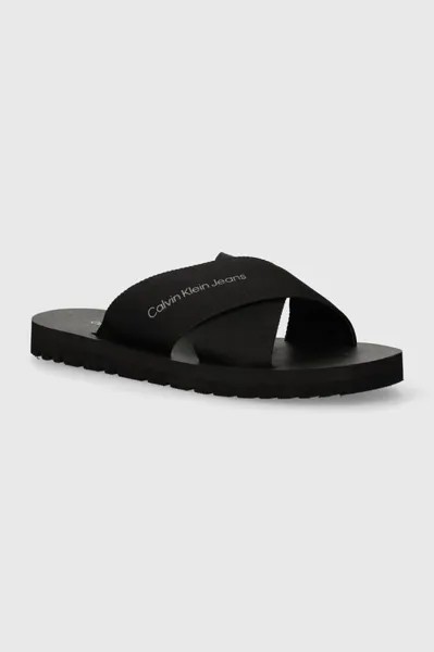 Шлепанцы CROSS SANDAL SLIPON RP IN BTW Calvin Klein Jeans, черный