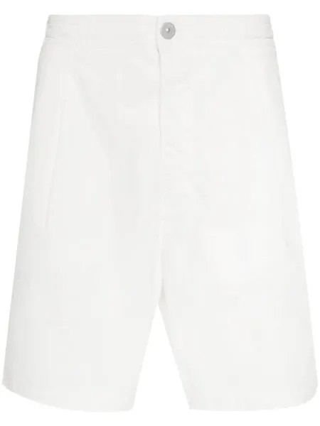 Stone Island шорты-бермуды с логотипом, белый