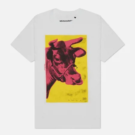 Мужская футболка maharishi Warhol Lunar Ox, цвет белый, размер L