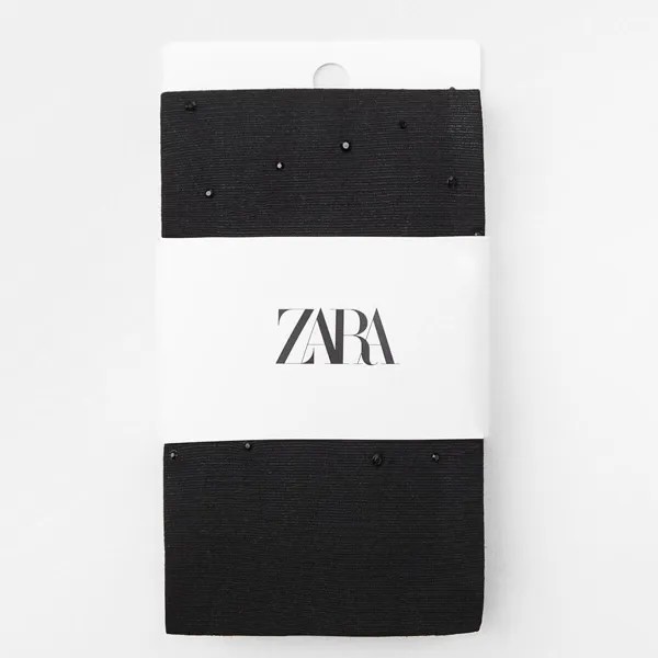 Колготки Zara 20 Den With Rhinestones, черный