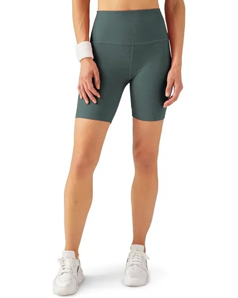 Шорты Beyond Yoga Spacedye High Waisted Biker Shorts, цвет Storm Heather