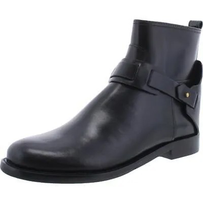 Женские черные кожаные ботинки Tory Burch Colton 5 Medium (B,M) BHFO 6363