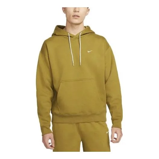 Толстовка Men's Nike Logo Embroidered Solid Color Fleece Lined Earthy Yellow, мультиколор