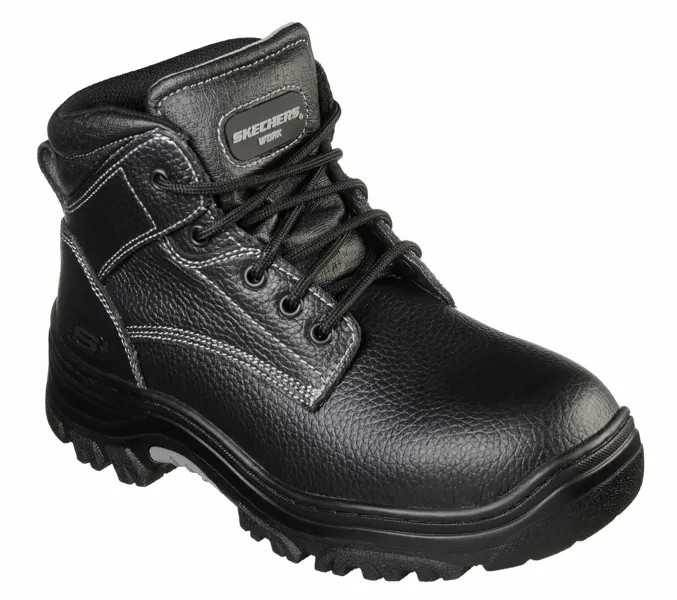 Мужские повседневные ботинки на шнуровке Skechers BURGIN-CONGAREE WIDE WIDTH Black 77163W/BLK