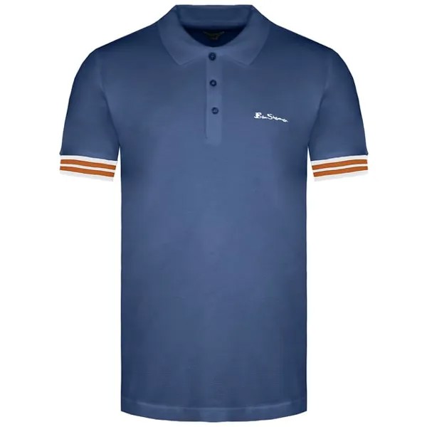 Мужская рубашка поло синего цвета Pineapple Pique Ben Sherman, синий