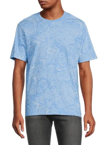 Футболка Swanson с рисунком пейсли Robert Graham, цвет Light Blue