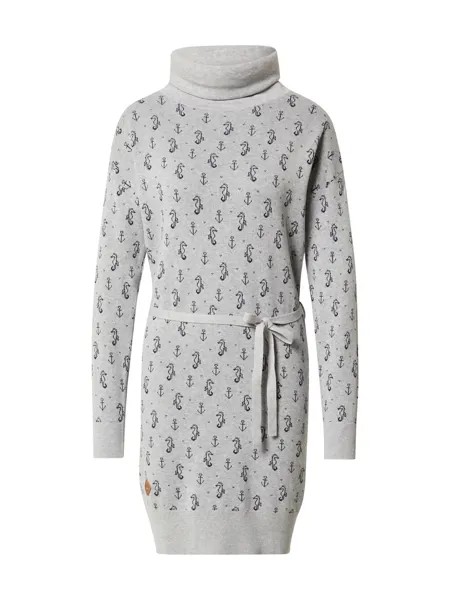 Вязанное платье Ragwear MARINA, пестрый серый