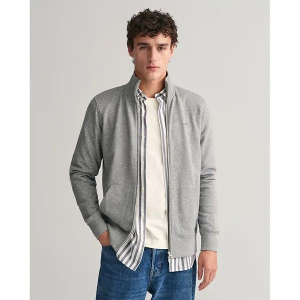 Свитер Gant Reg Shield Half Zip, серый