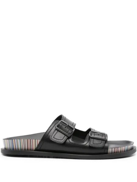 Paul Smith сандалии с полосками, черный