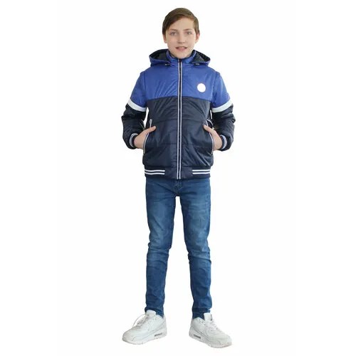 Куртка Эврика, размер 152-76-63, синий