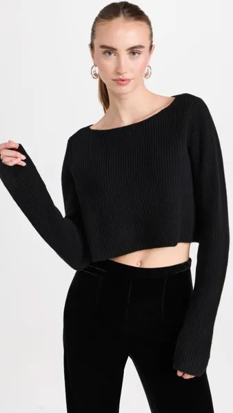 Свитер Le Kasha Cannes Cashmere Cropped, черный