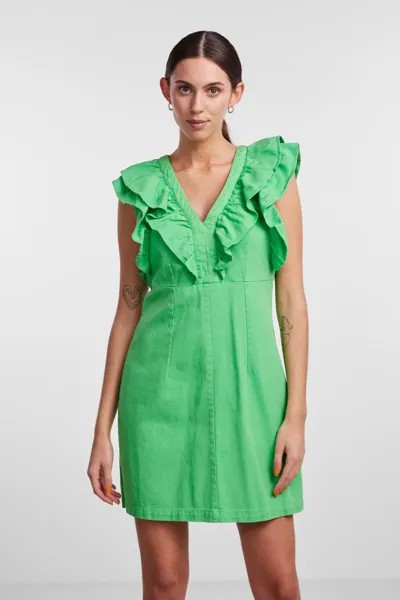 Платье Женское/Девочное Ирландское Зеленое PIECES, зеленый