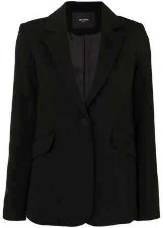 TWINSET пиджак с заостренными лацканами и карманами