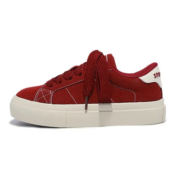 Кроссовки Miss Zhang Skateboarding Shoes Women's Low-top Red, красный