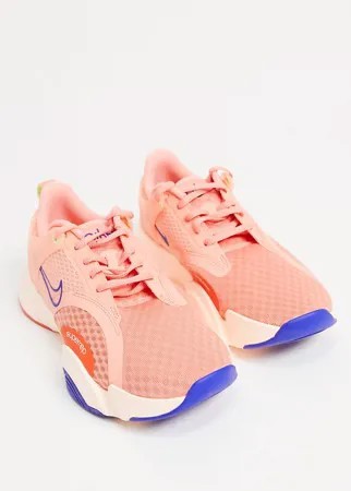Розовые кроссовки Nike Training SuperRep Go 2-Розовый цвет
