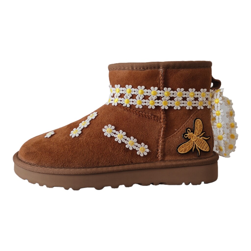 CLASSIC MINI Зимние ботинки женские коричневые/бордовые Ugg