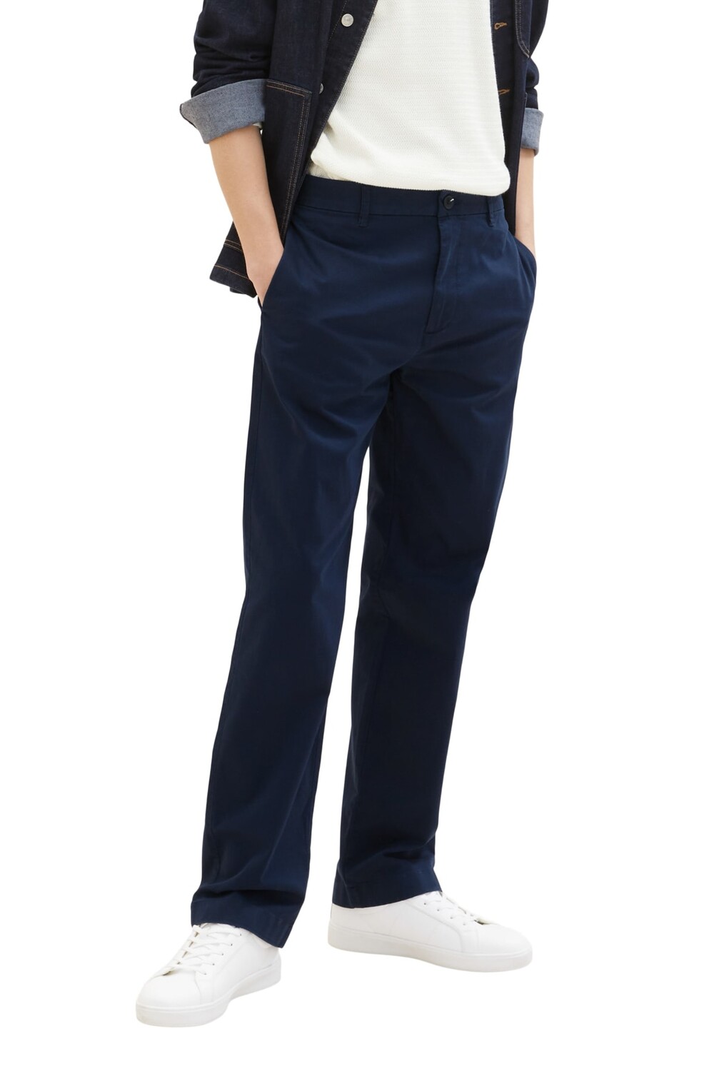 Мужские брюки небесного капитана синего цвета Tom Tailor Denim, синий