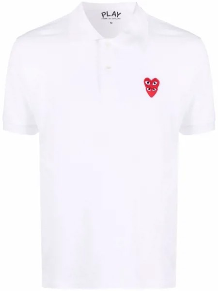 Comme Des Garçons Play рубашка поло с нашивкой-логотипом