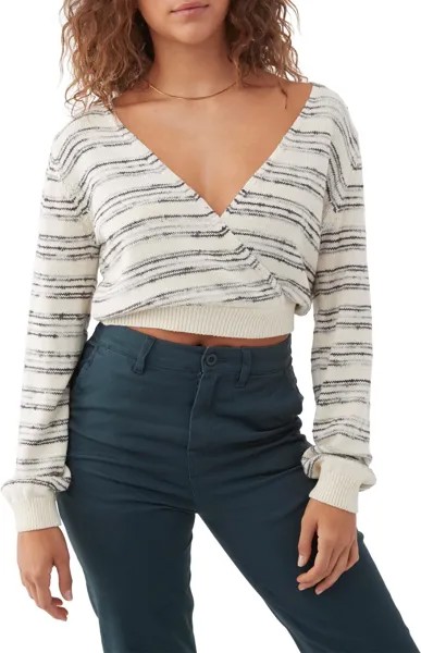 Свитер Seaside Wrap Stripe O'Neill, цвет Winter White