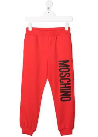 Moschino Kids спортивные брюки с логотипом