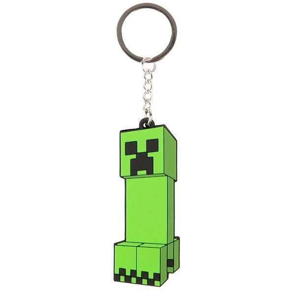 Брелок мужской Jinx Minecraft Creeper Anatomy Flip зеленый