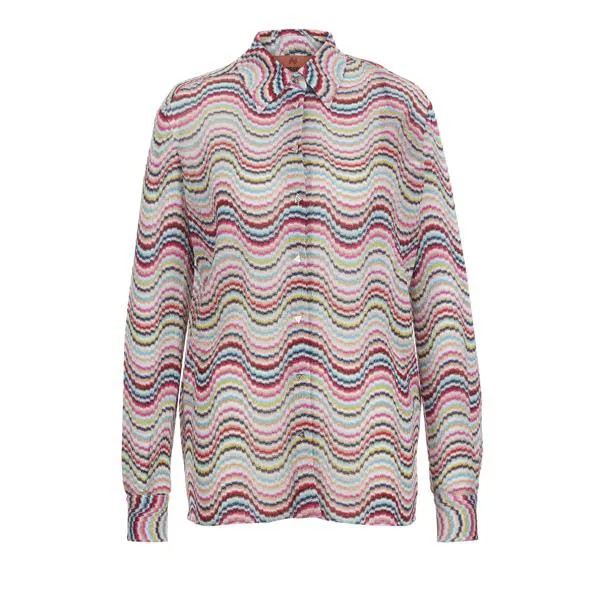 Блузка long sleeve bluse sm8ojlight multicol Missoni, мультиколор