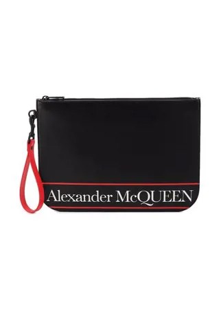 Кожаный клатч Alexander McQueen
