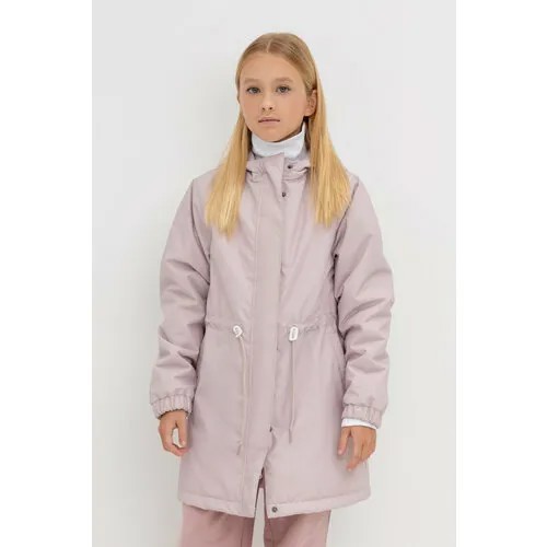 Пальто crockid, размер 140-146/76/68, розовый