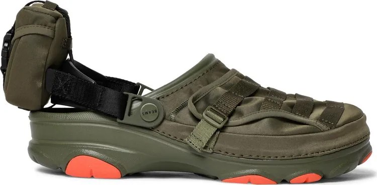 Кроссовки BEAMS x Classic All-Terrain Military Clog Army Green, зеленый