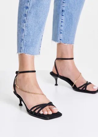 Черные сандалии с цепочками Topshop Nimble-Черный цвет