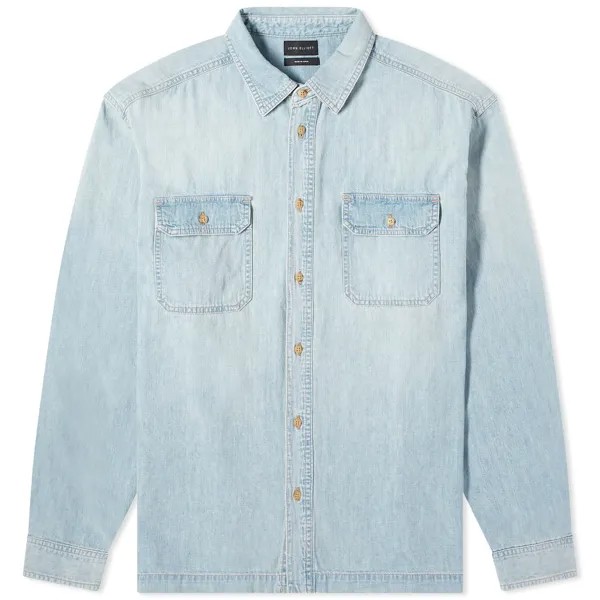 Рубашка John Elliott Princetown Denim Work, синий