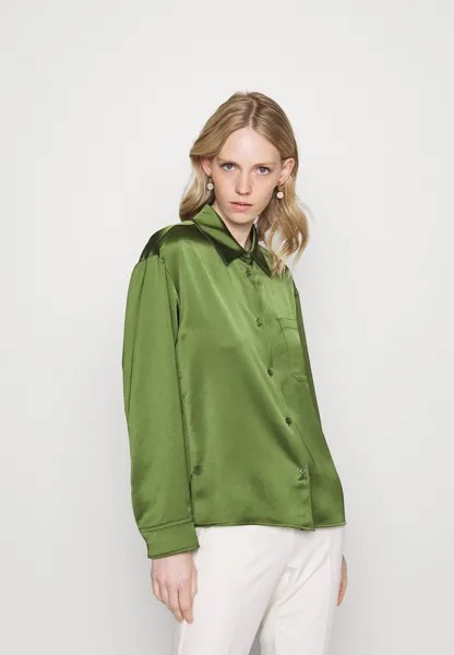 Блузка на пуговицах WEEKEND MaxMara, зеленый