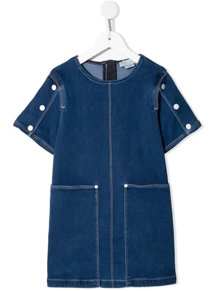 Stella McCartney Kids джинсовое платье-рубашка