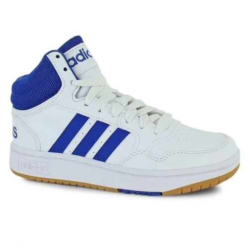 Adidas Hoops Mid 3 Молодежные кроссовки для маленьких/больших детей Баскетбольные белые кроссовки #222