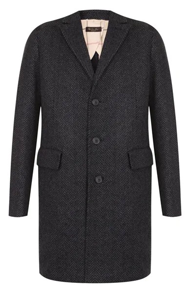 Однобортное пальто из смеси кашемира и шерсти Loro Piana