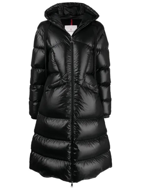 Moncler пуховик Selenga длины миди, черный