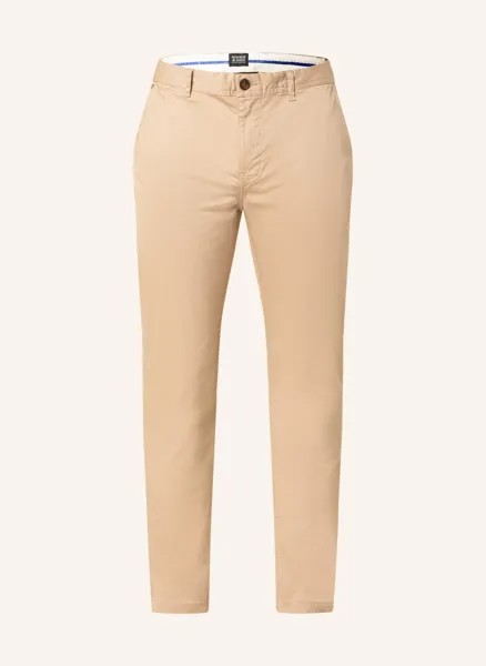 Брюки чино SCOTCH & SODA MOTT Super Slim Fit, кэмел