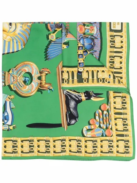 Hermès шелковый платок Tutankhamun pre-owned