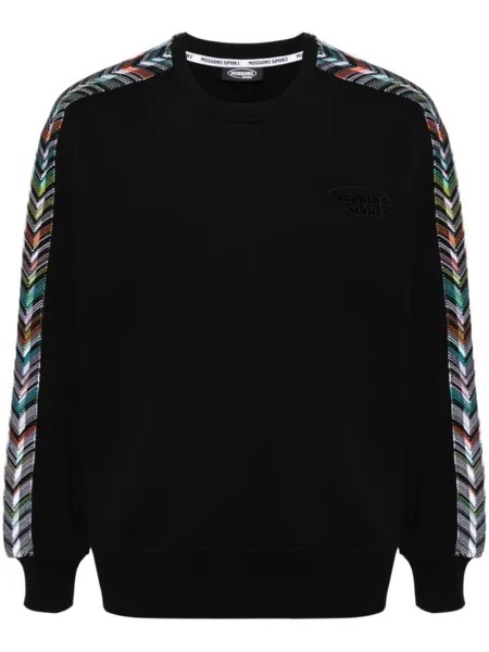 Missoni толстовка с узором зигзаг, черный