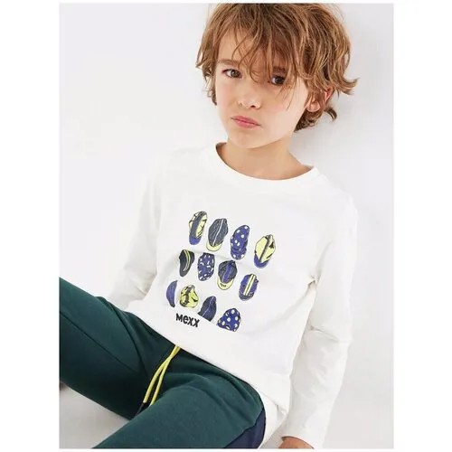 Лонгслив для мальчиков MEXX; цвет Off white р. 146-152