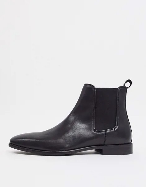 Черные строгие ботинки-челси River Island-Черный цвет