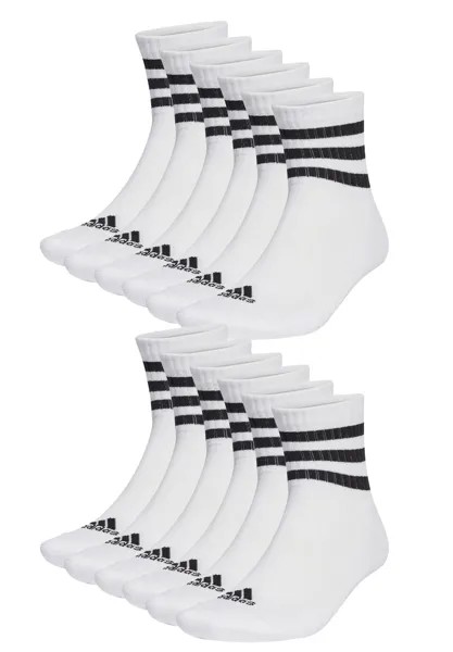Спортивные носки MULTIPACK 12 PAAR C SPORTSWEAR MID CUT UNISEX adidas Performance, цвет white
